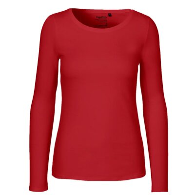 Neutral - Ladies Longsleeve T-Shirt (O81050) - red S