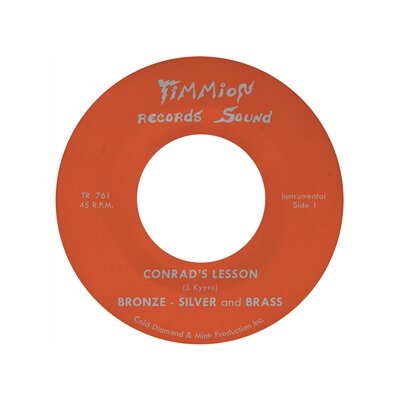 BRONZE, SILVER & BRASS - CONRADS LESSON -TRANSPARENT RED VINYL- - 7"