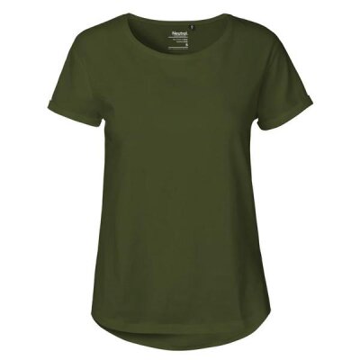 Neutral - Ladies Roll Up Sleeve T-Shirt (O80012) - military M