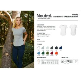 Neutral - Ladies Roll Up Sleeve T-Shirt (O80012) - bottle green XS