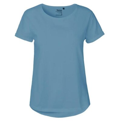 Neutral - Ladies Roll Up Sleeve T-Shirt (O80012) - dusty indigo M