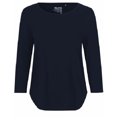 Neutral - Ladies 3/4 Sleeve T-Shirt (O81006) - navy L