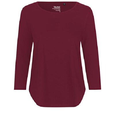 Neutral - Ladies 3/4 Sleeve T-Shirt (O81006) - bordeaux L