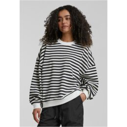 Urban Classics - TB6135 Ladies Oversized Striped Crewneck...