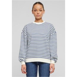 Urban Classics - TB6135 Ladies Oversized Striped Crewneck...