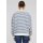 Urban Classics - TB6135 Ladies Oversized Striped Crewneck - whitesand/vintageblue