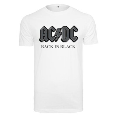 Merchcode - MC480 ACDC Back In Black Tee - white