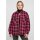 Urban Classics - TB4007 Ladies Flanell Padded Overshirt - wildviolet/black