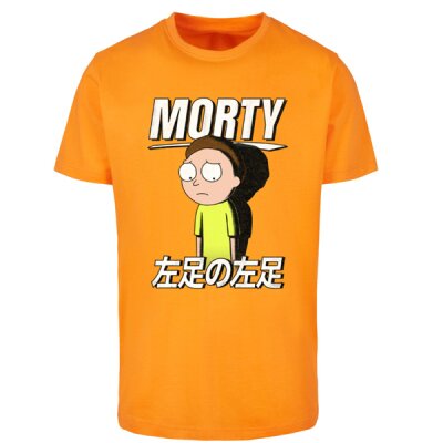 Merchcode - MC931 - Rick and Morty - Sad Morty Tee - paradise orange