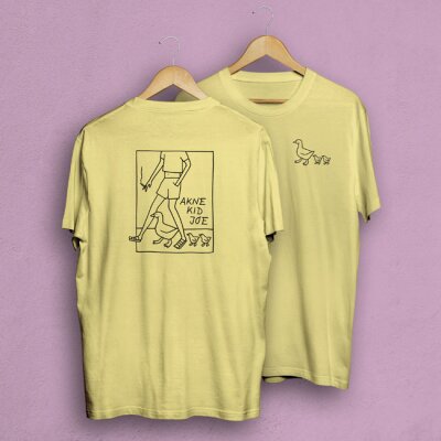 Akne Kid Joe - Ente - T-Shirt - light yellow M