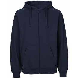 Neutral - Unisex Tiger Hoodie with Zip (T63301) - navy  L