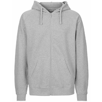 Neutral - Unisex Tiger Hoodie with Zip (T63301) - sport grey