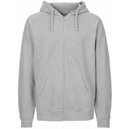 Neutral - Unisex Tiger Hoodie with Zip (T63301) - sport grey