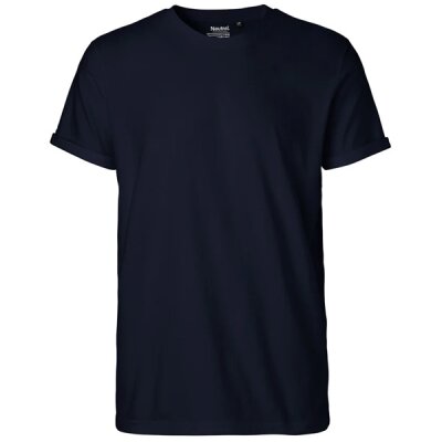 Neutral - Mens  Roll Up Sleeve T-Shirt (O60012) - navy
