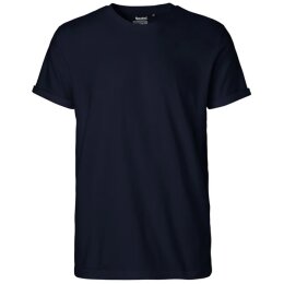Neutral - Mens  Roll Up Sleeve T-Shirt (O60012) - navy