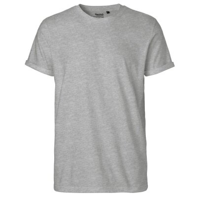 Neutral - Mens  Roll Up Sleeve T-Shirt (O60012) - sport grey