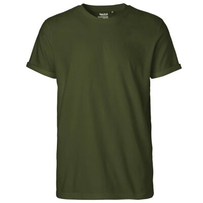 Neutral - Mens  Roll Up Sleeve T-Shirt (O60012) - military
