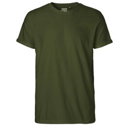 Neutral - Mens  Roll Up Sleeve T-Shirt (O60012) - military
