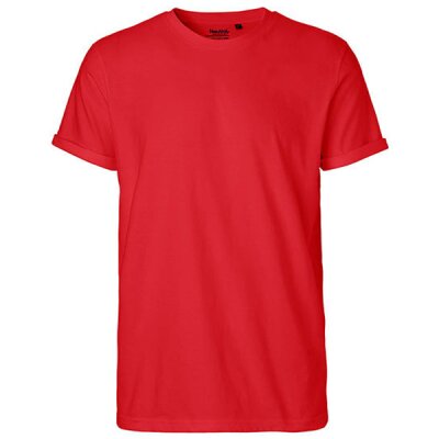Neutral - Mens  Roll Up Sleeve T-Shirt (O60012) - red