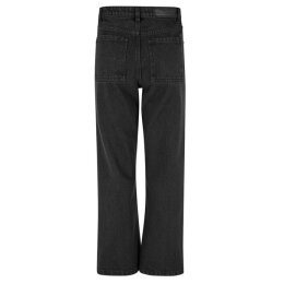 Urban Classics - TB6815 - Ladies Cropped Straight Leg Denim Pants - black washed