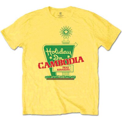 Dead Kennedys - Holiday in Cambodia - yellow - T-Shirt XL