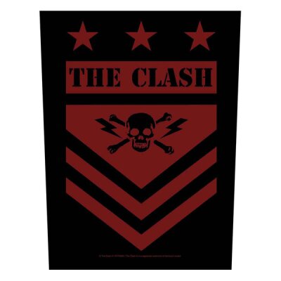 The Clash - Military Shield - Backpatch (Rückenaufnäher)