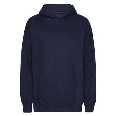 Neutral - Unisex Tiger Cotton Oversized Hoodie (T63111) - navy