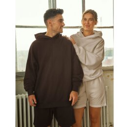 Neutral - Unisex Tiger Cotton Oversized Hoodie (T63111) - dusty mint XS