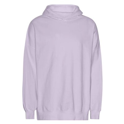 Neutral - Unisex Tiger Cotton Oversized Hoodie (T63111) - dusty purple