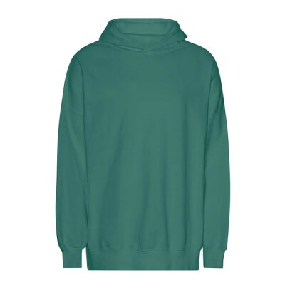 Neutral - Unisex Tiger Cotton Oversized Hoodie (T63111) - teal