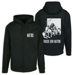 NO°RD - Friede den Hütten - Zipper unisex - black M