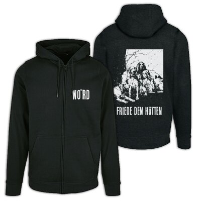 NO°RD - Friede den Hütten - Zipper unisex - black L