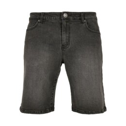 Urban Classics - TB4156 - Relaxed Fit Jeans Shorts - real black washed 36