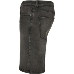 Urban Classics - TB4156 - Relaxed Fit Jeans Shorts - real black washed 36