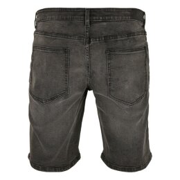 Urban Classics - TB4156 - Relaxed Fit Jeans Shorts - real black washed 36