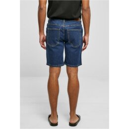 Urban Classics - TB4156 - Relaxed Fit Jeans Shorts - mid indigo washed