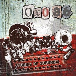 OXO 86 - STORIES OF SUBURBIA - CLEAR-RED W/ WHITE...