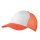 Myrtle Beach - 5-Panel Polyester Mesh Cap - MB070 - Trucker Cap - neon orange / white / neon orange