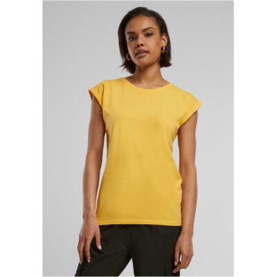 Build Your Brand - Ladies Extended Shoulder Tee (BY021) - dimyellow XS