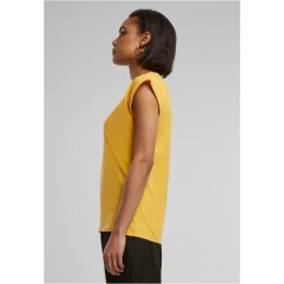 Build Your Brand - Ladies Extended Shoulder Tee (BY021) - dimyellow XS