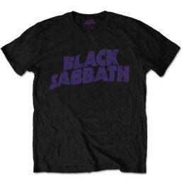 Black Sabbath - Wavy Logo Vintage - black - T-Shirt  S