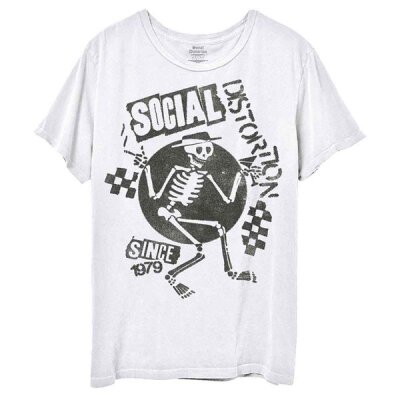 Social Distortion - Speakeasy Checkerboard - white - T-Shirt