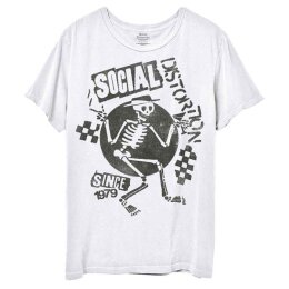 Social Distortion - Speakeasy Checkerboard - white -...