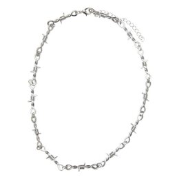 Urban Classics - Barbed Wire Necklace (TB4333) - silver