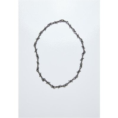 Urban Classics - Barbed Wire Necklace (TB4333) - gunmetal