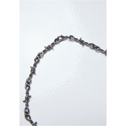 Urban Classics - Barbed Wire Necklace (TB4333) - gunmetal