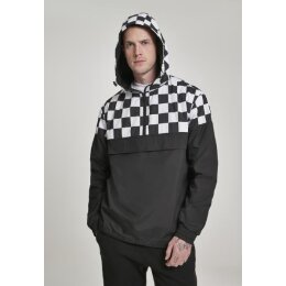 Urban Classics - Check Pull Over Jacket (TB2749) - black/chess M