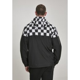 Urban Classics - Check Pull Over Jacket (TB2749) - black/chess M