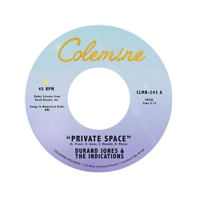 JONES, DURAND & THE INDICATIONS - PRIVATE SPACE / SEA OF LOVE - 7"