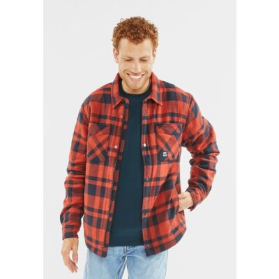 Vintage Industries - 3543 - Darwin Shirt-Jacket - orange check